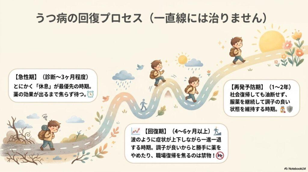 うつ病　いつなおる