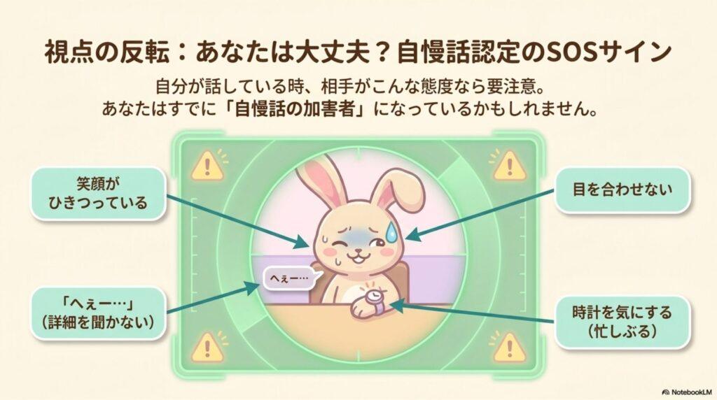 自慢話をする人